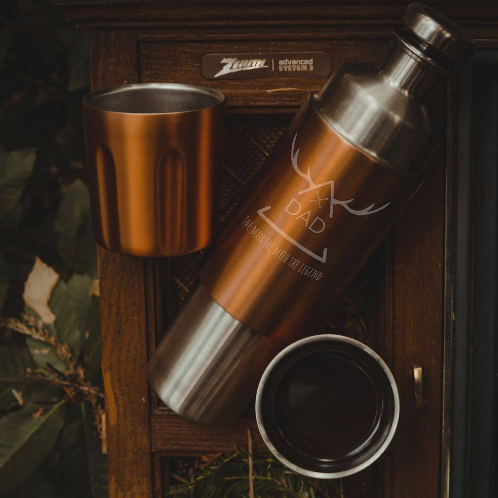 Brushed Stainless 750ml Flask Q894