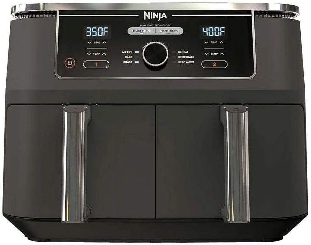 Open Box 10qt XL 2 Basket Air Fryer Grey E758