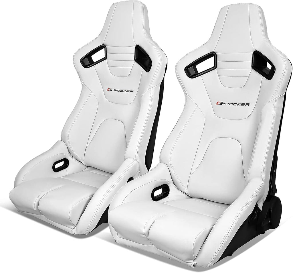 Blue PU Leather Reclinable Bucket Racing Seat P722