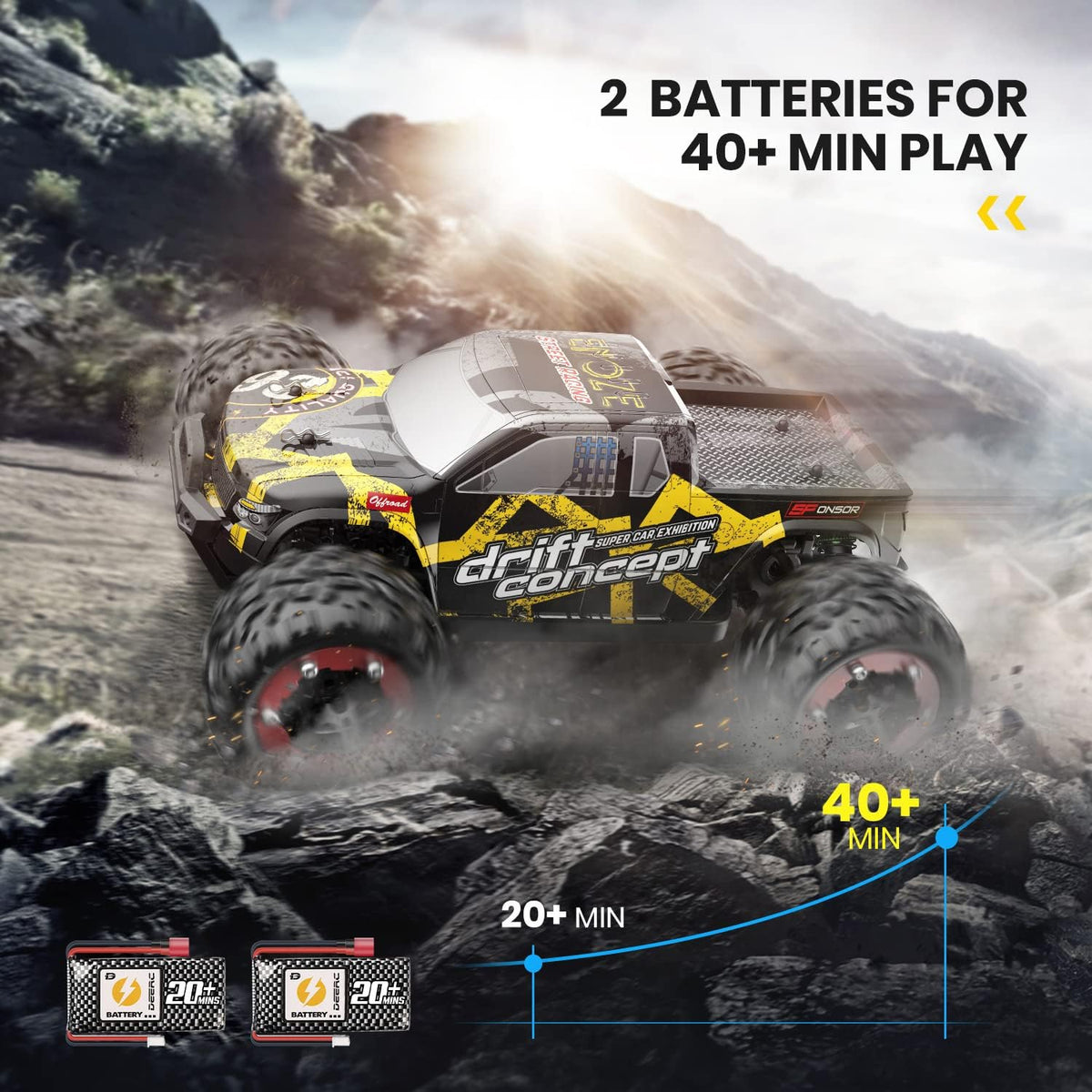 Brushless 4WD 1:18 Scale RC Monster Truck F723804