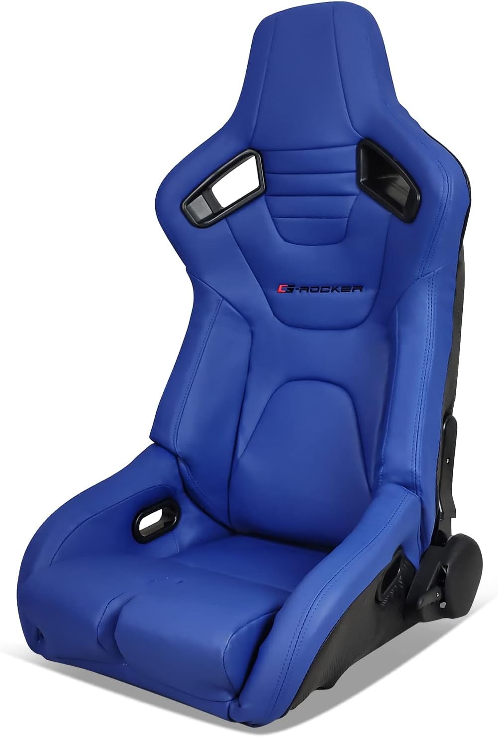 Blue PU Leather Reclinable Bucket Racing Seat P722