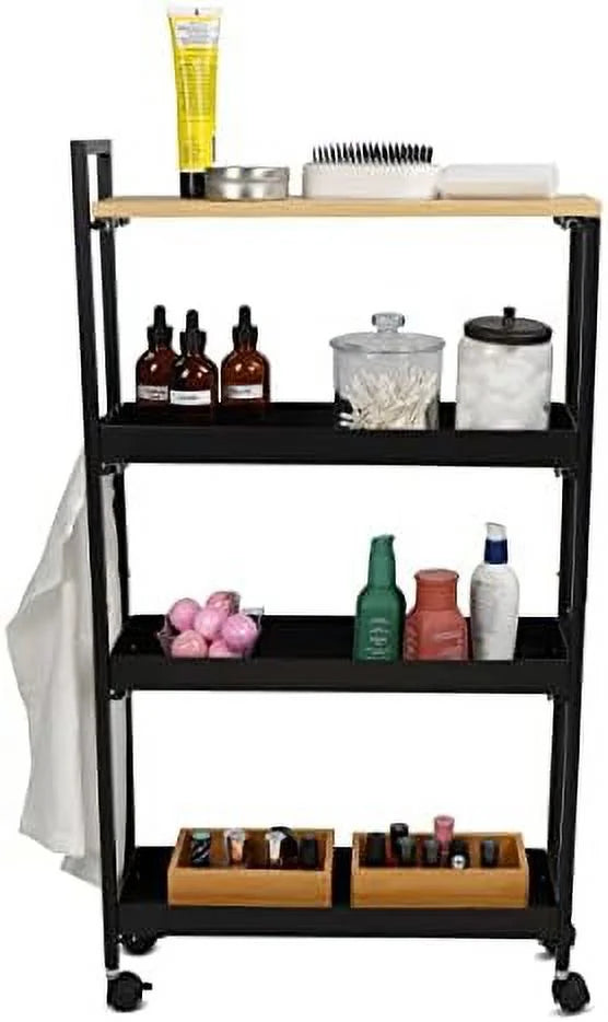 Slim 4 Tier Narrow Storage Cart With Wheels T49560