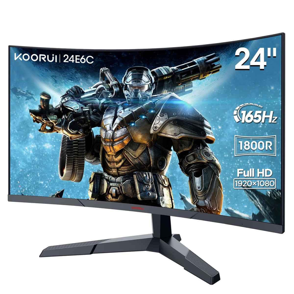 24 inch FHD 1080P VA Gaming Monitor, 165Hz, 1ms S4238