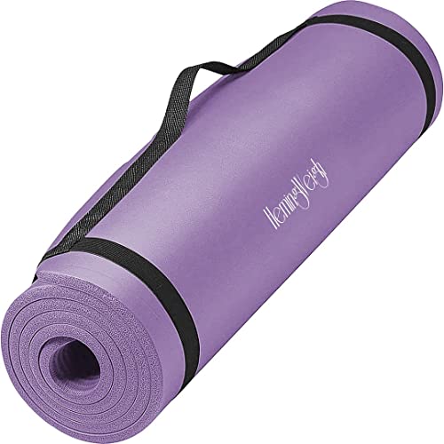 Extra Thick Yoga Mat with Strap, 72x23 in Non-slip Exercise Mat, 1/2 Inch X4215