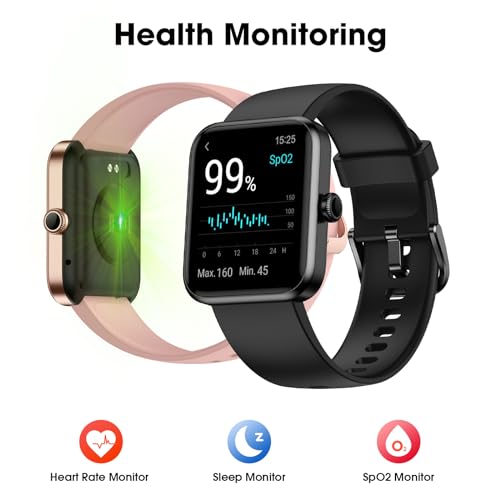Fitness Tracker Watch with Heart Rate, Blood Oxygen Sleep Monitor, 5ATM Waterproof Pedometer G693087