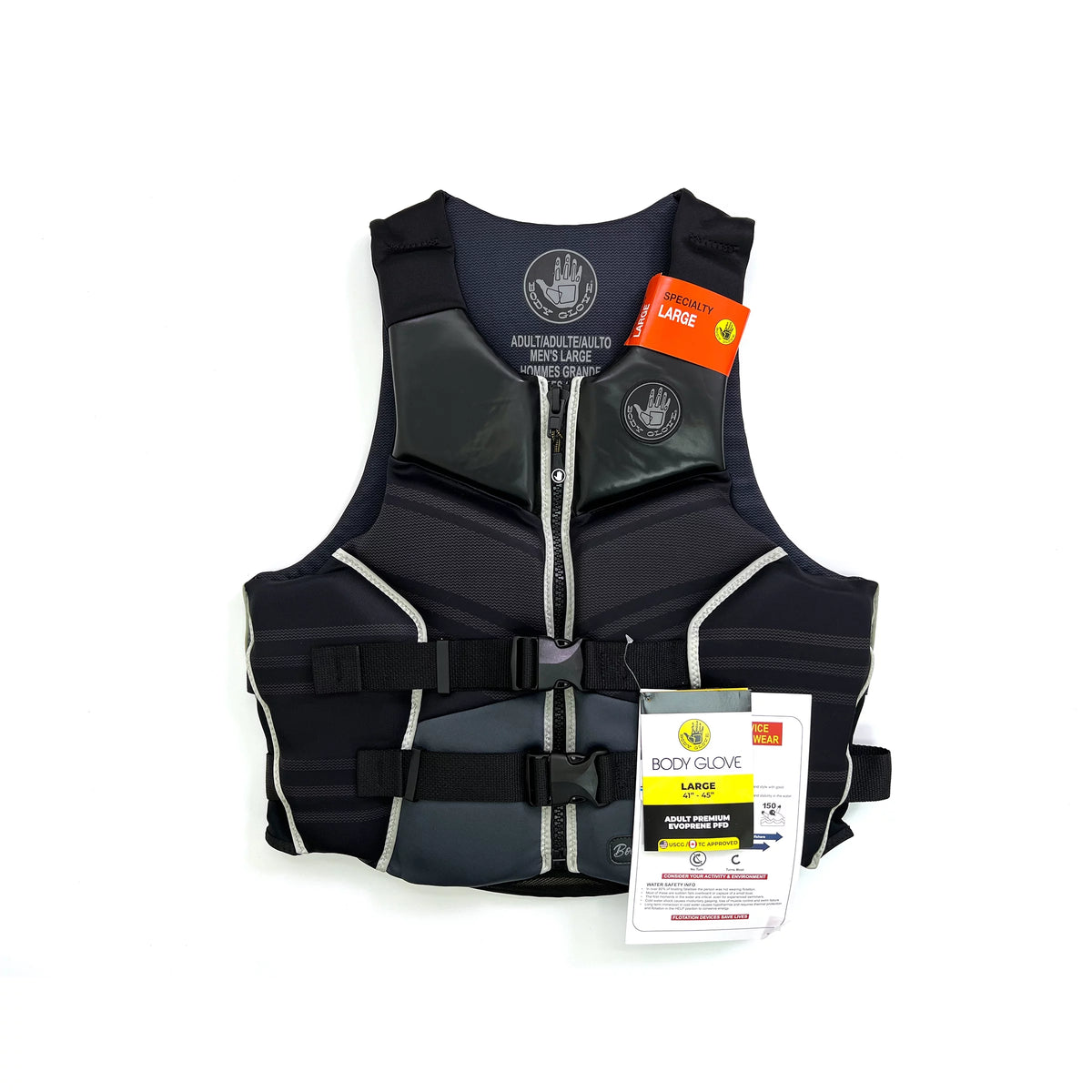 Black Evoprene Life Jacket Vest O384