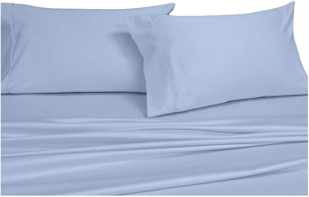 Solid White 4PC California King Cotton Sateen Deep Pocket Bed Sheet Set J95084