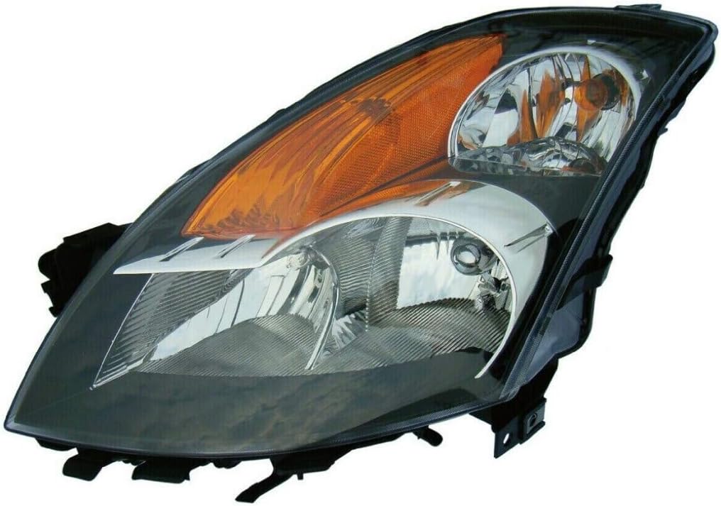 Headlight Assembly 2007 Driver Side Black Bezel Halogen P935