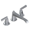 Double Handle Widespread Roman Tub Faucet in Unfinished Brass Trim V220971