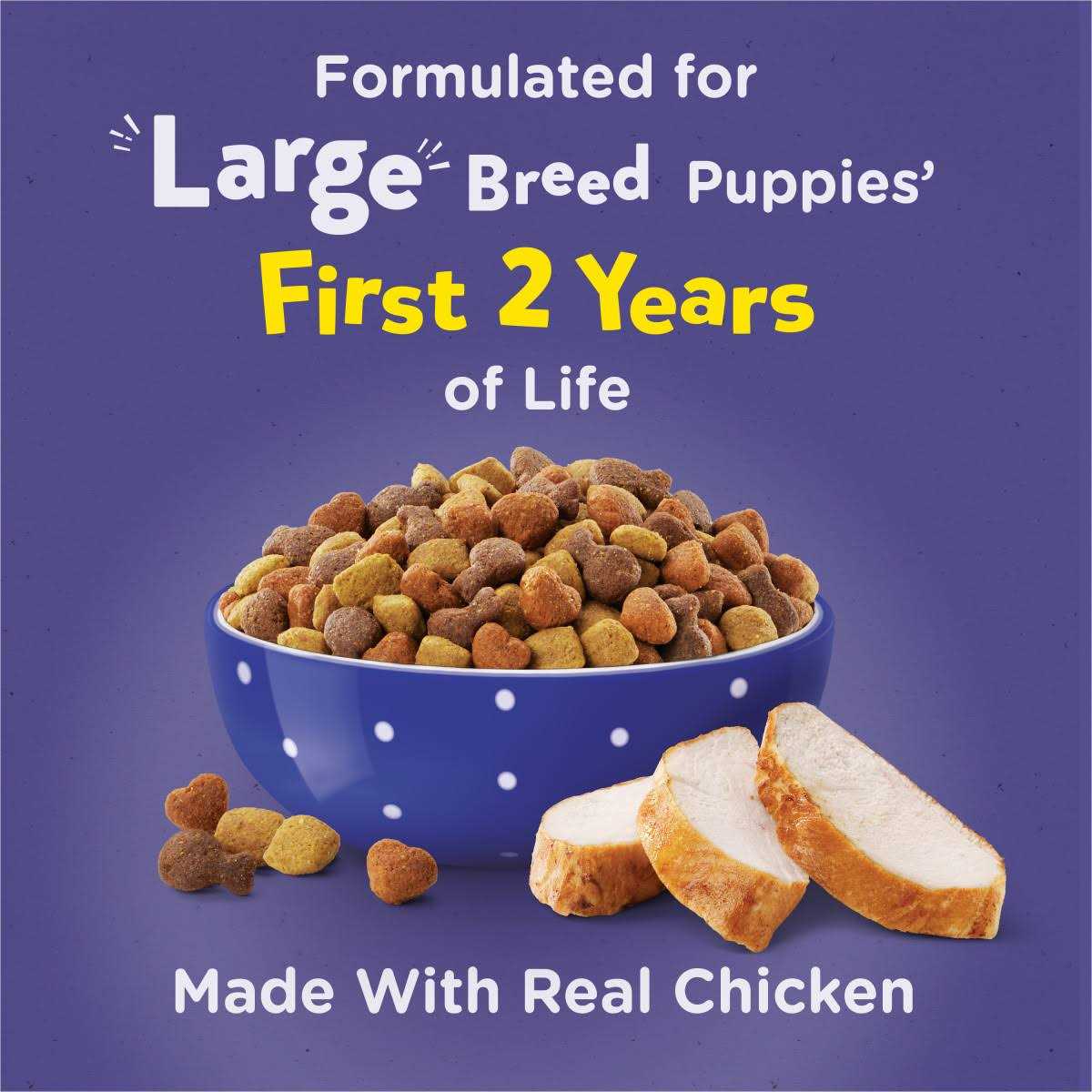 High Protein Large Breed Dry Puppy Food with Real Chicken P137