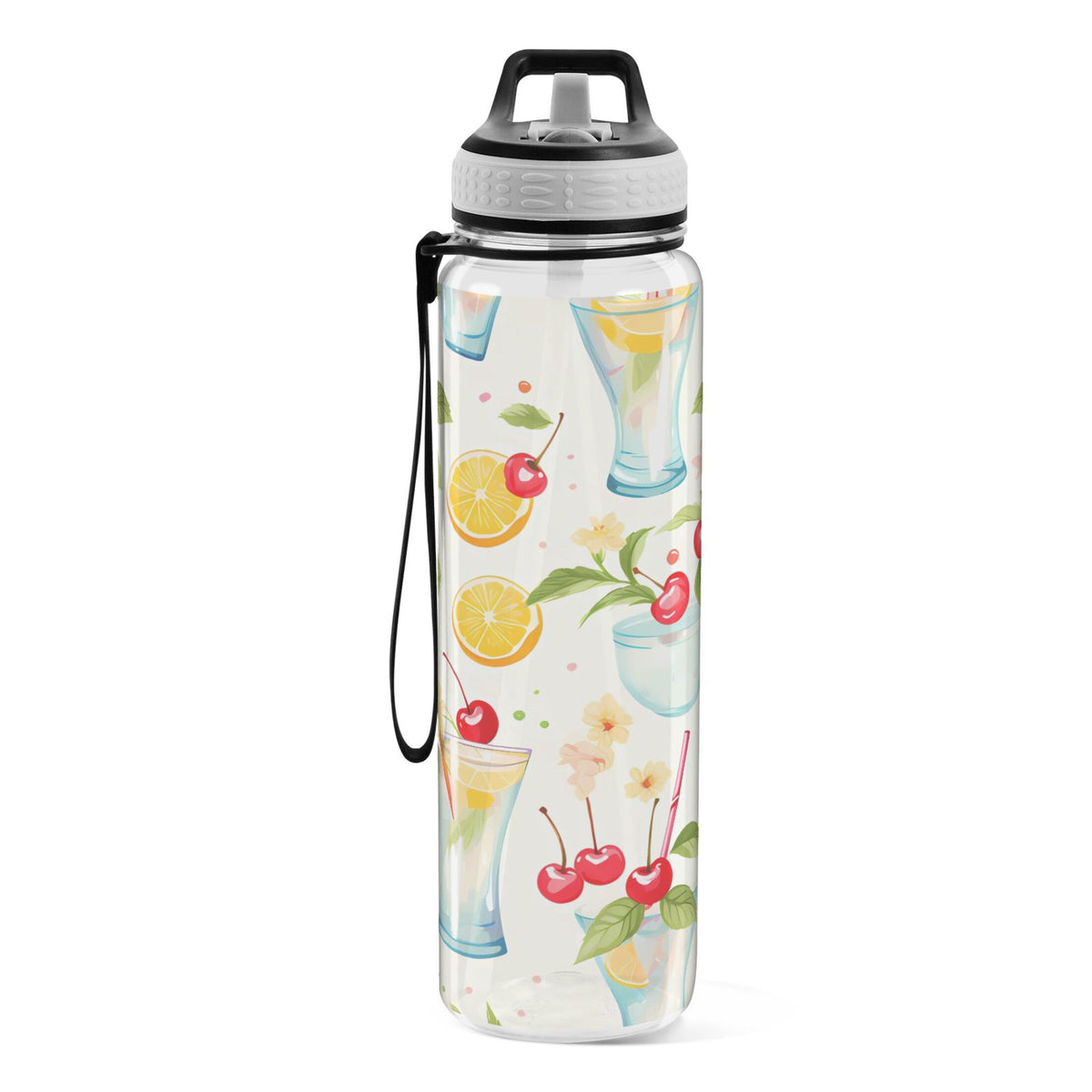 32oz Tritan Leakproof Clear Water Bottle with Straw C18845