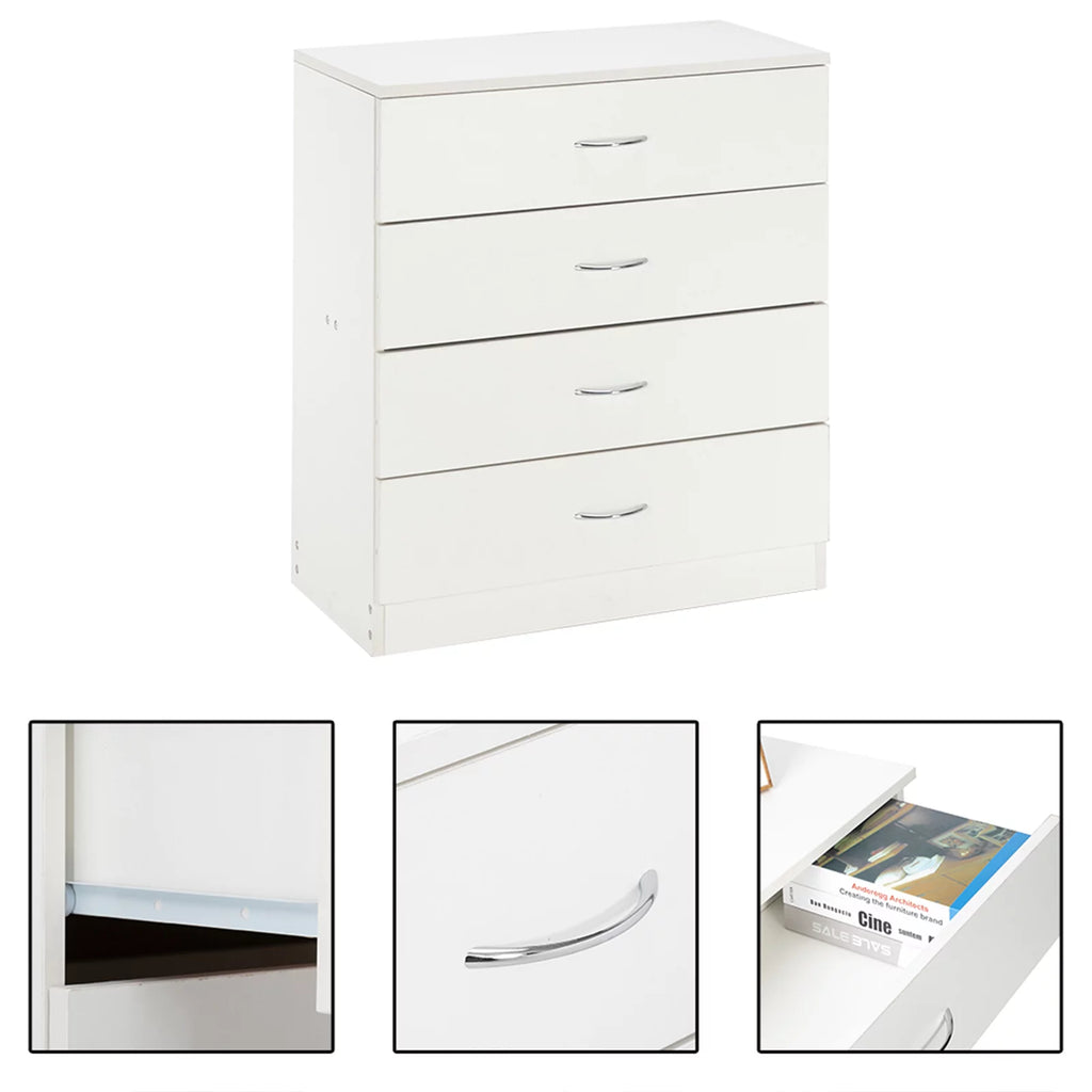 White 4 Drawer Dresser Chest C565579