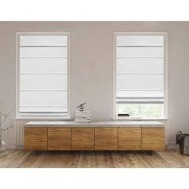 27"x64" Blackout Cordless Roman Window Shade Gray Q528760