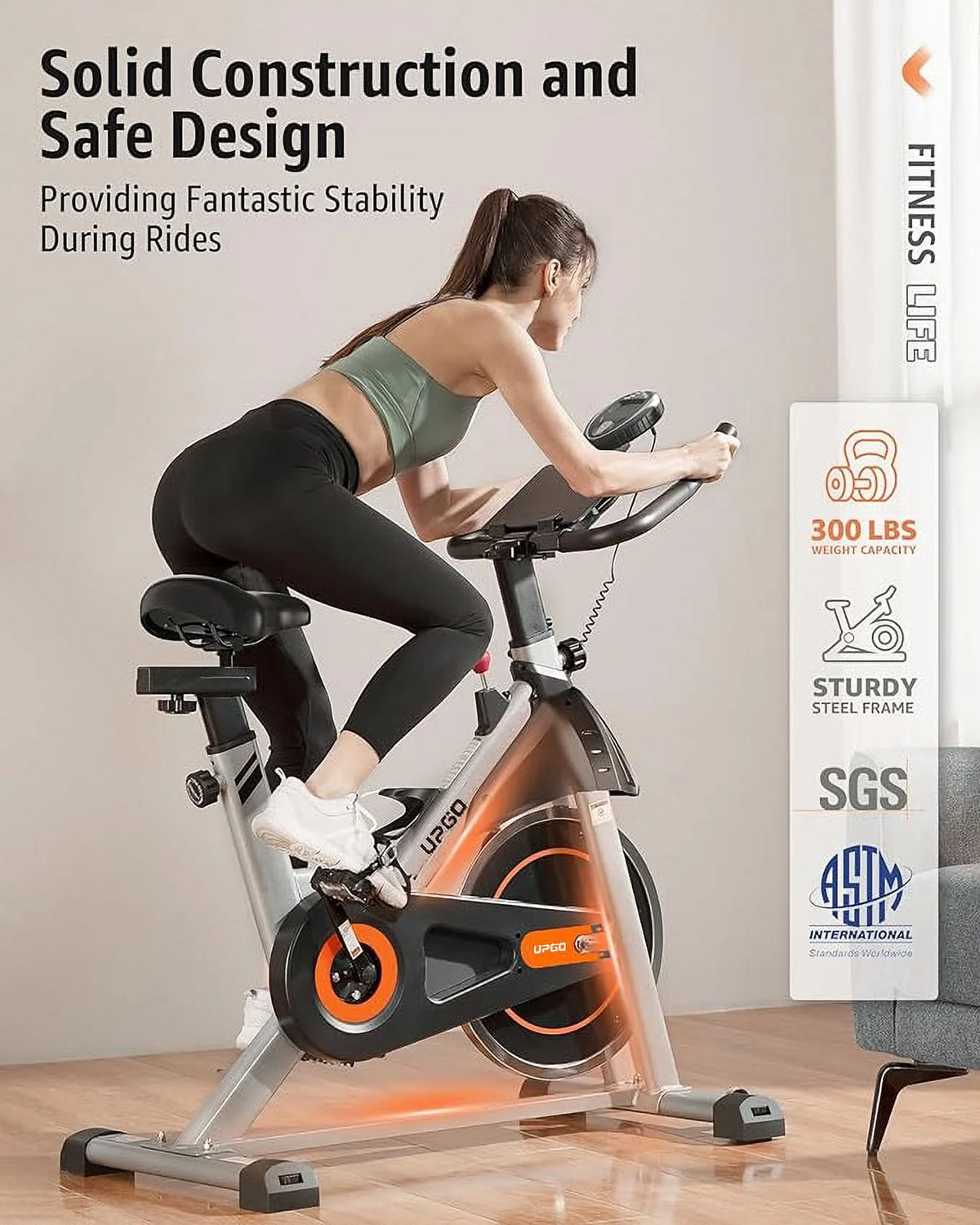 Indoor Cycling Bike with Ipad Mount F836