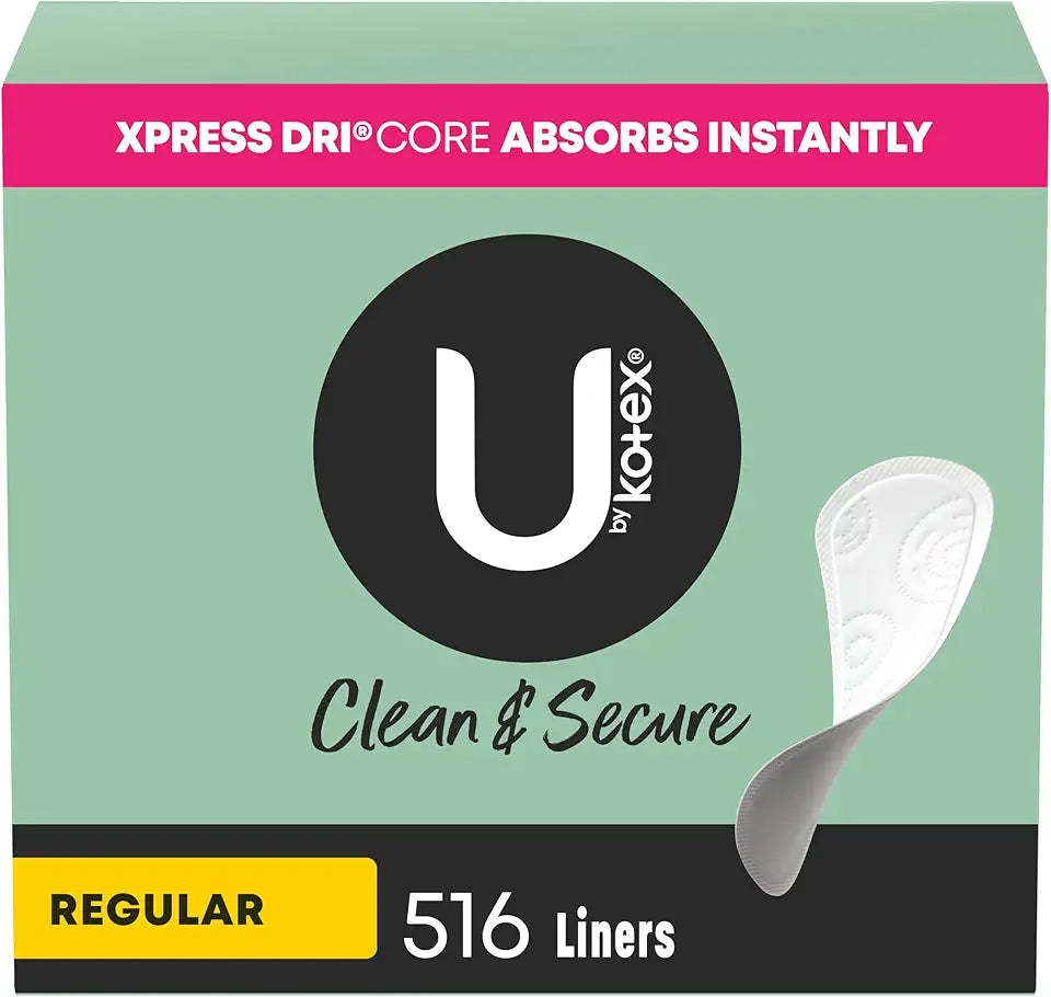 Light Absorbency Regular Length Panty Liners, 516 Count E69497