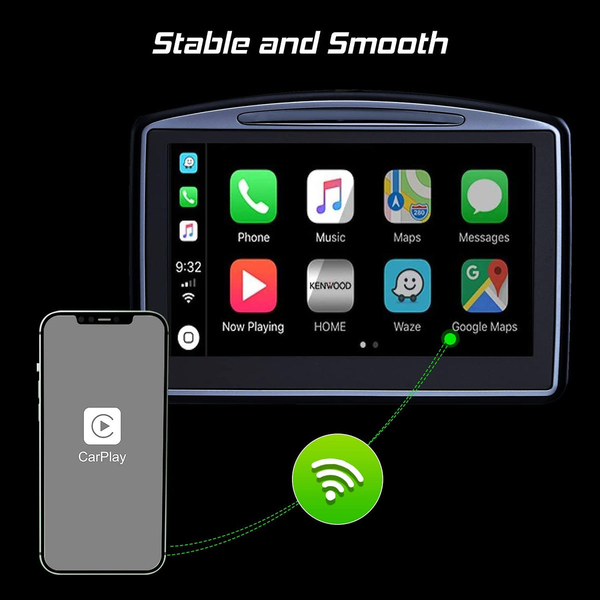 Wireless CarPlay Adapter USB Black Y630494