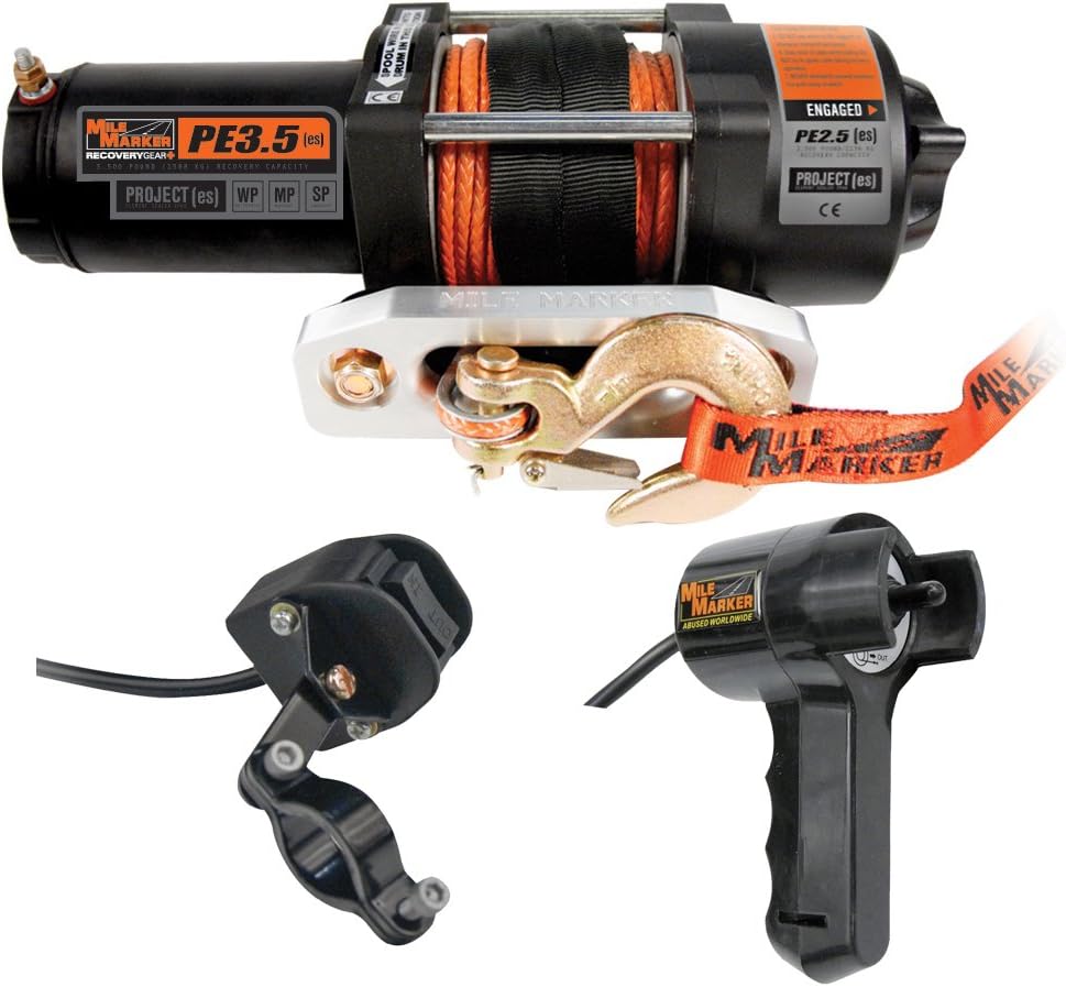 3500 lb Electric Winch with Synthetic Rope V731850