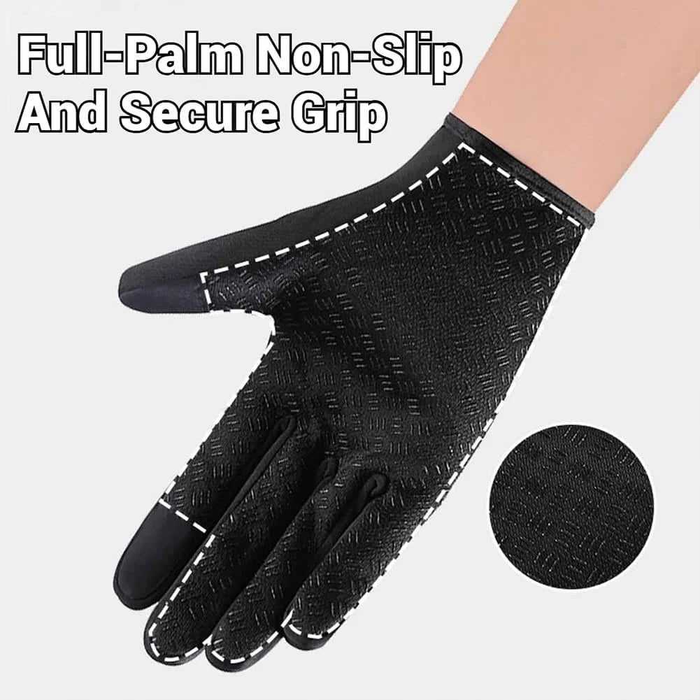 Waterproof Windproof Thermal Touchscreen Gloves with Non-Slip Grip H717