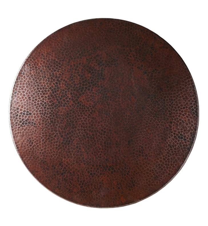 Hammered Tempered Copper Lazy Susan A622
