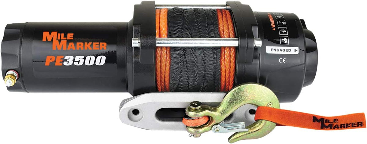 3500 lb Electric Winch with Synthetic Rope V731850