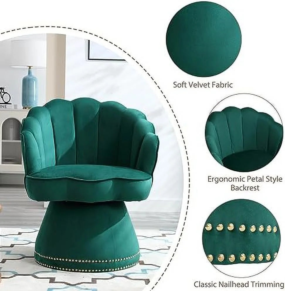 Velvet Swivel Accent Chair I97553