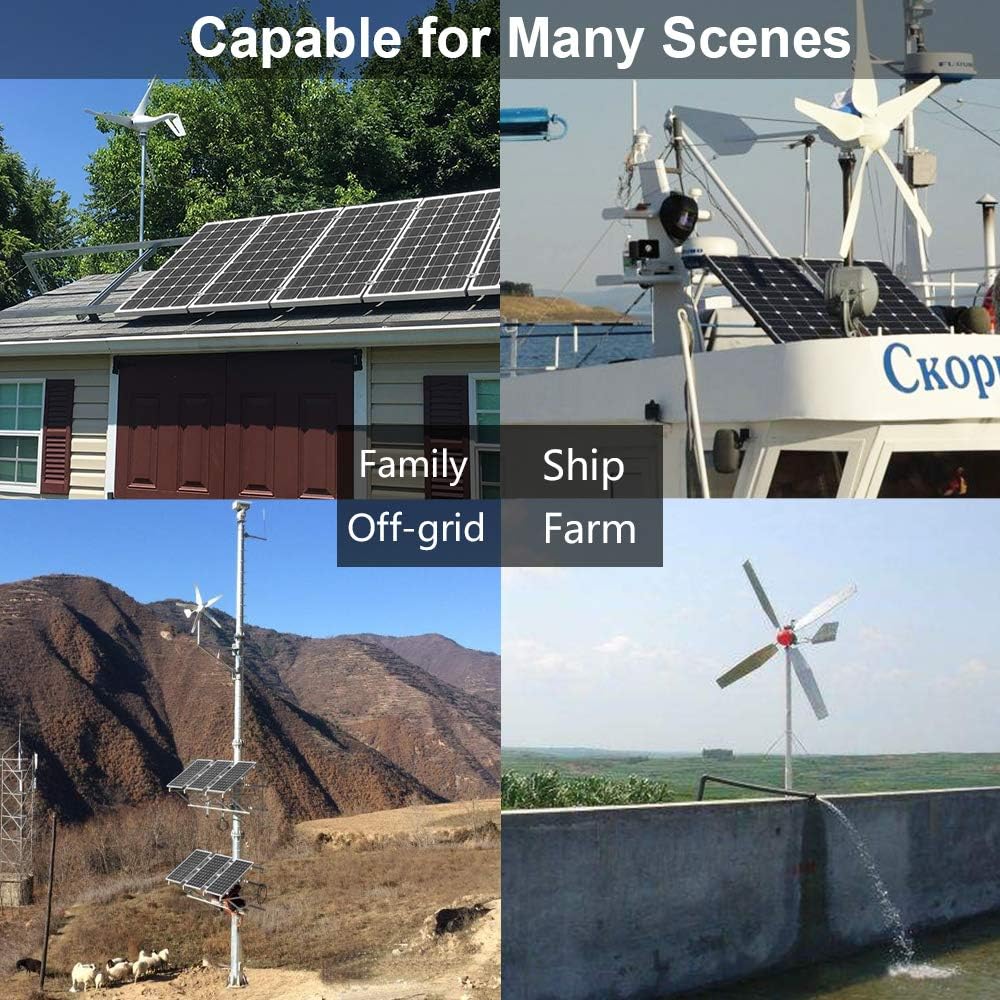 500W Solar Wind Power Kit with Hybrid Controller, 100W Mono Solar Panel G490