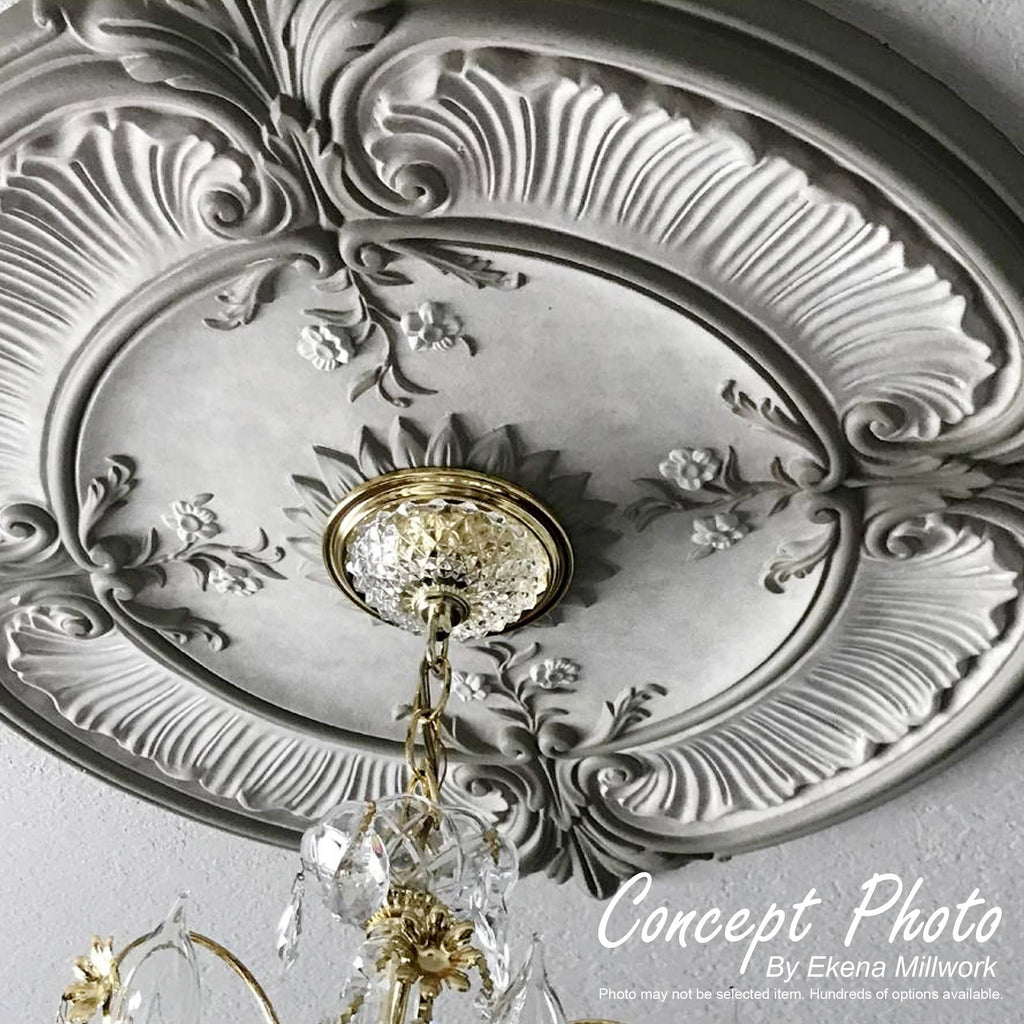 15 3/4x22OD x 5/8x22P Ceiling Medallion, Hand-Painted K655
