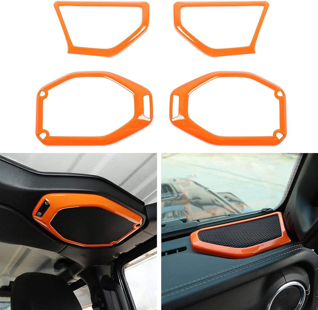 ABS Blue Speaker Audio Trim for Jeep Wrangler JL Gladiator JT F1813