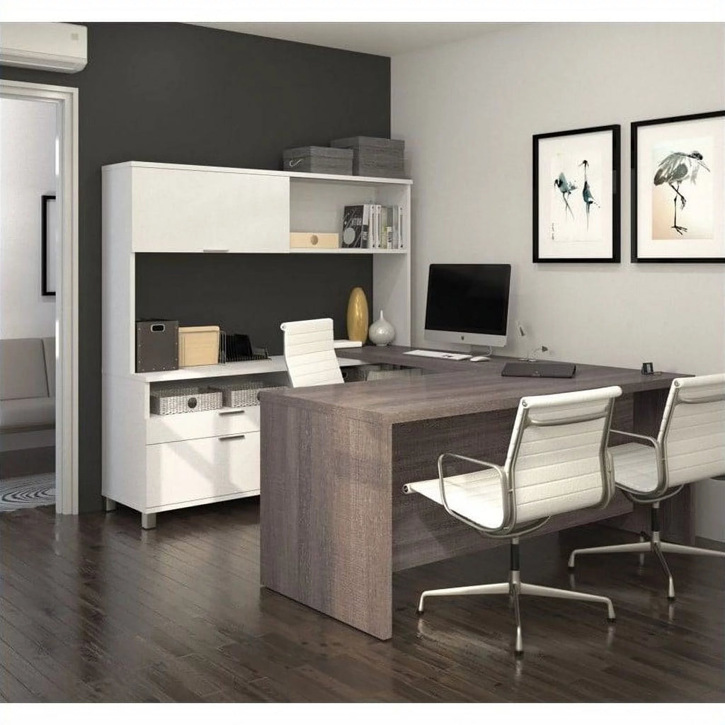 U-Desk with Hutch A8130